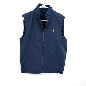 Polo Ralph Lauren Classics Full Zip ‘Navy/Khaki’ Lined Vest Men’s Size Small